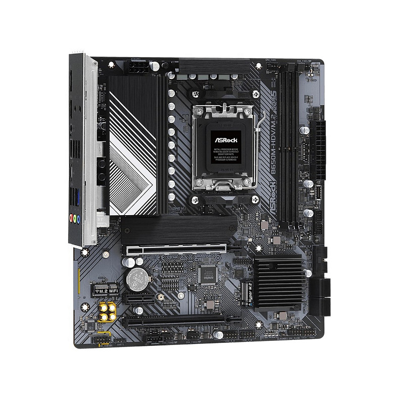 Материнская плата ASRock B650M-HDV/M.2 sAM5 B650M 2xDDR5 M2.0 HDMI DP mATX