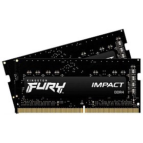 Оперативна пам'ять Kingston Fury Impact DDR4 SO-DIMM 2x16GB 2666 MHz (KF426S16IBK2/32)