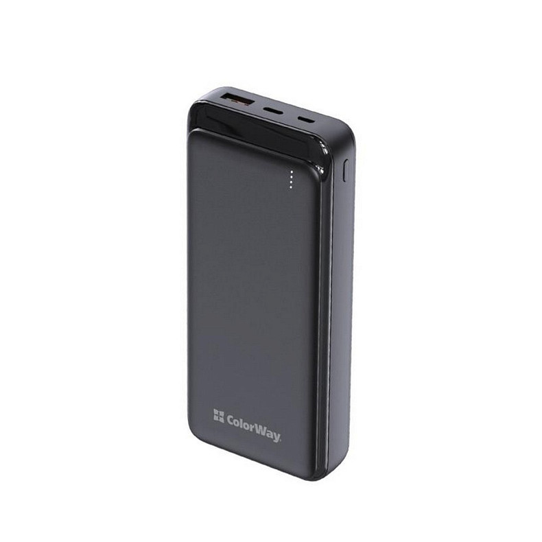 Универсальная мобильная батарея ColorWay Slim 20000mAh Black (CW-PB200LPG3BK-PD)