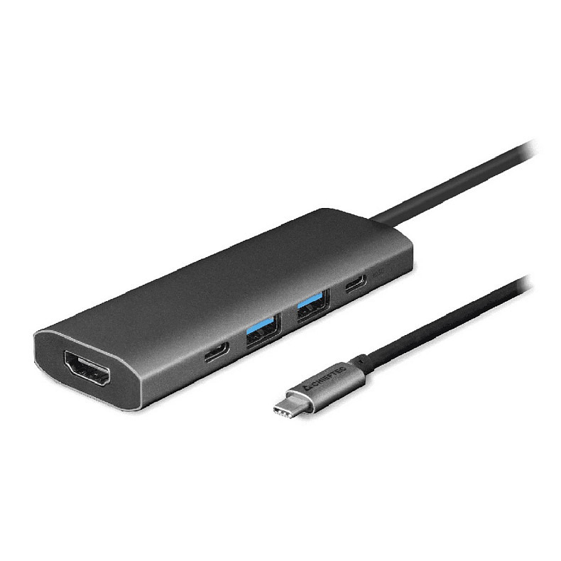 Док-станция USB3.2 Type-C --> HDMI/USB 3.2x2/USB-C/PD 80W 5-in-1 DSC-502 CHIEFTEC