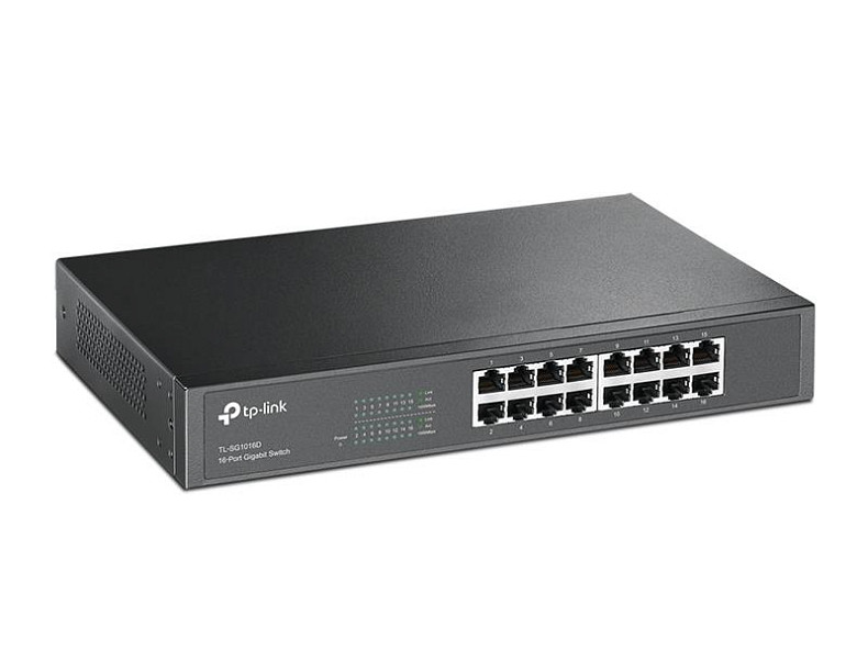 Комутатор TP-LINK TL-SG1016D (16х10/100/1000 Мбит, метал)