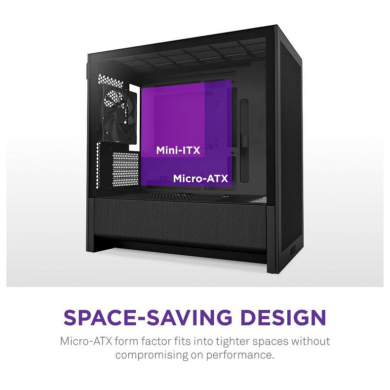 Корпус NZXT H3 Flow Black без БП (CC-H31FB-01)