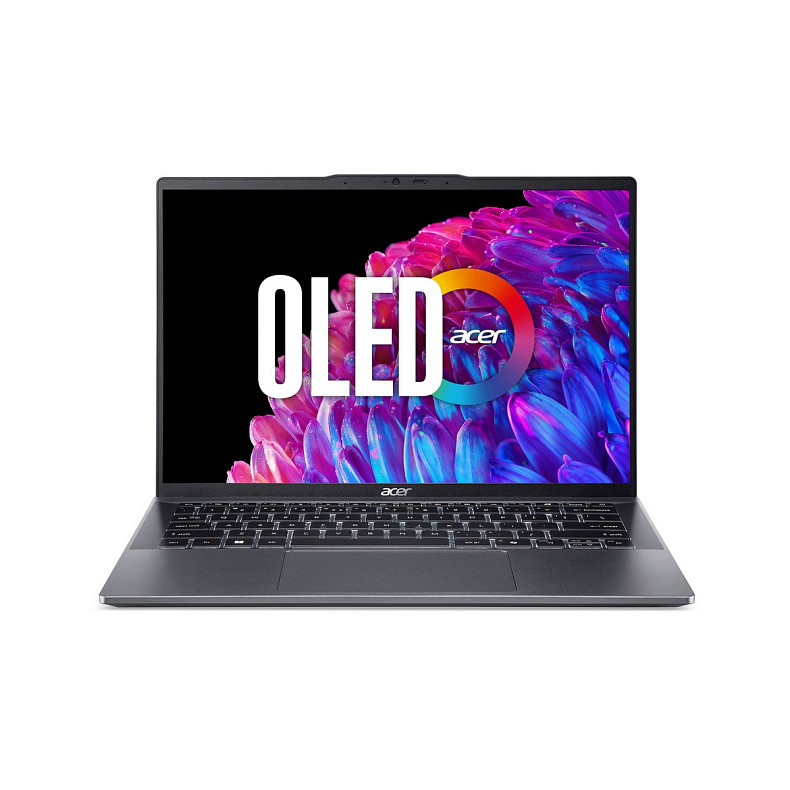 Ноутбук Acer Swift Go 14 SFG14-63 14" 2.8K OLED, AMD R5-8645HS, 16GB, F1TB, UMA, Lin, серый