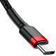 Кабель Baseus Cafule USB Cable Type-C-Type-C 3A 1m Red+Black (CATKLF-G91)