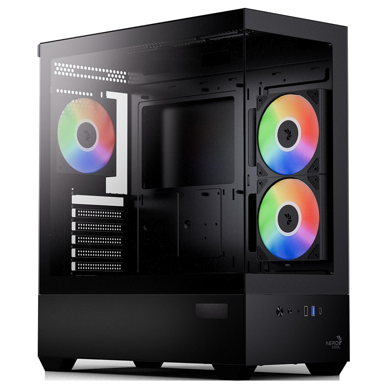 Корпус AeroCool P500D Digi-G-BK-v1 Black (ACCM-PN07033.11)