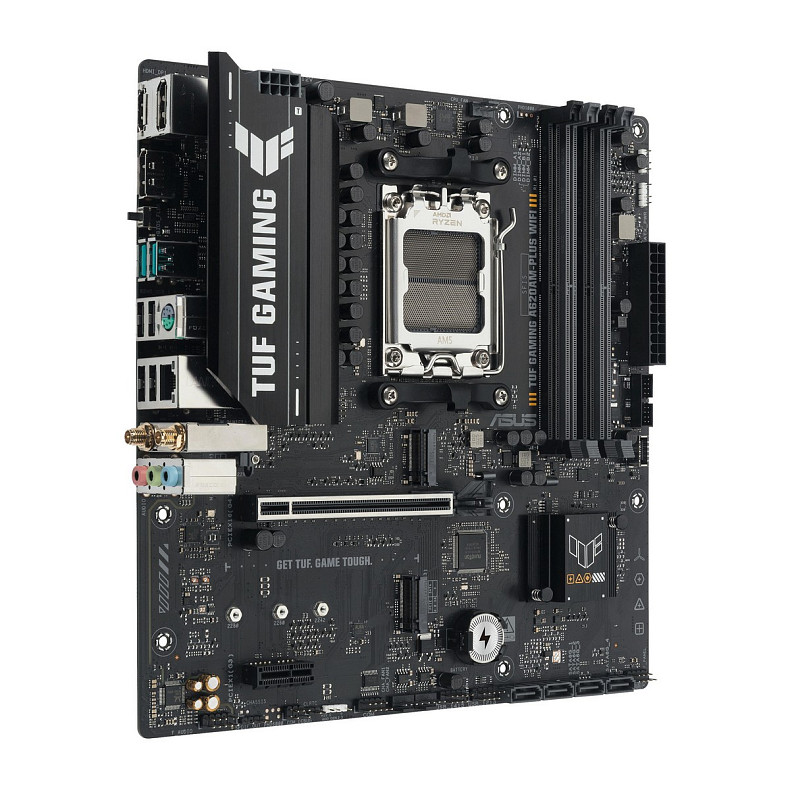 Материнcька плата ASUS TUF GAMING A620AM-PLUS WIFI sAM5 A620 4xDDR5 HDMI DP Wi-Fi BT mATX