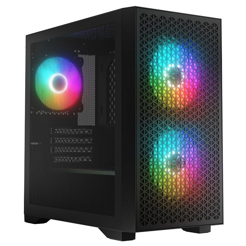 Корпус LogicConcept dart pro mini black mesh fans 3x120mm без БП mATX