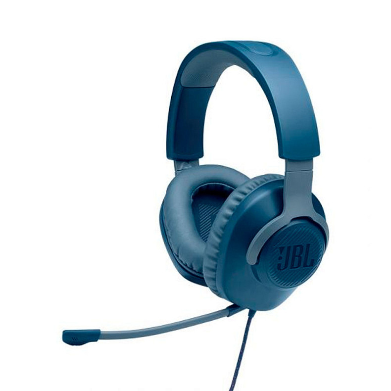 Игровая гарнитура JBL Quantum 100 Blue (JBLQUANTUM100BLU)
