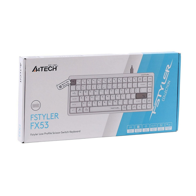 Клавіатура A4Tech FX53 White