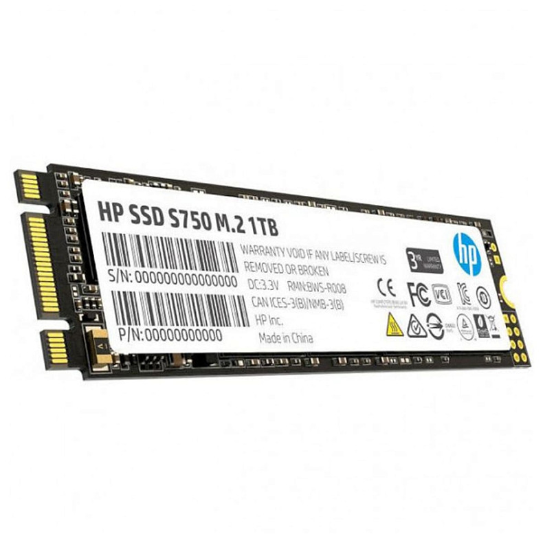 SSD накопичувач 1TB HP S750 M.2 2280 SATA III 3D NAND TLC (16L57AA)