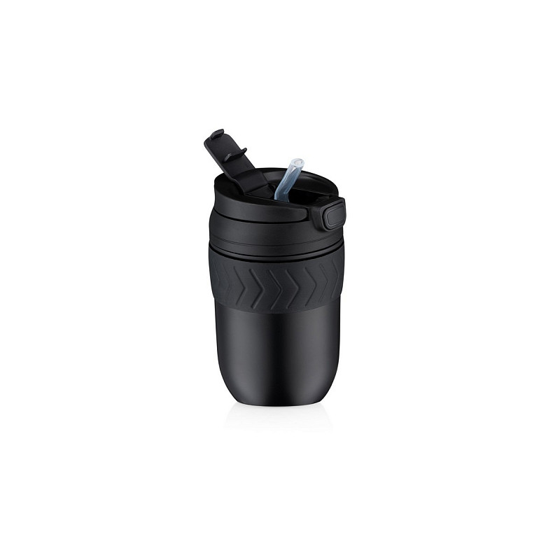 Термокружка Ardesto Cosy, 400мл, нержавеющая сталь, черная (AR2640BT)