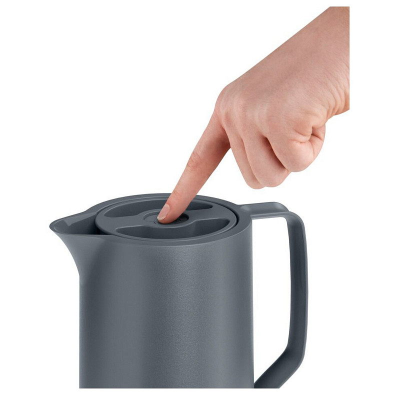 Термоглечик Tefal Motiva, 1л, пластик, скло, сірий-темний (N4170110)