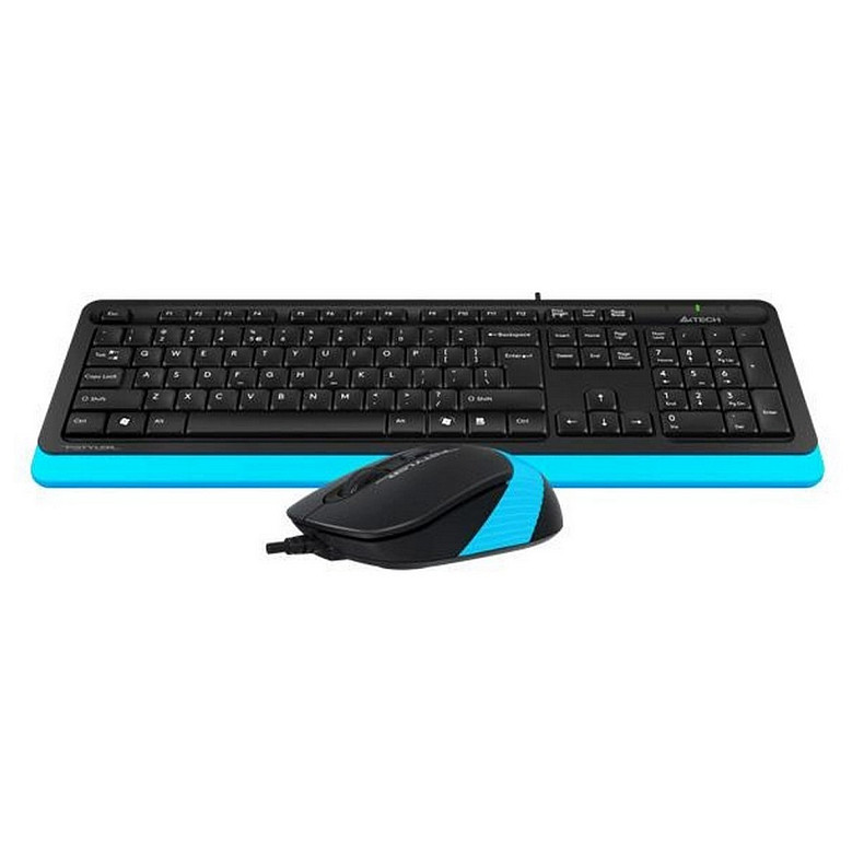 Комплект (Клавіатура, Миша) A4Tech F1010 Black/Blue USB