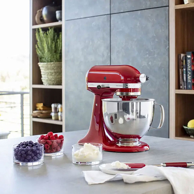 Кухонний комбайн KitchenAid Artisan 4,8 л 5KSM125EER з відкидним блоком червоний