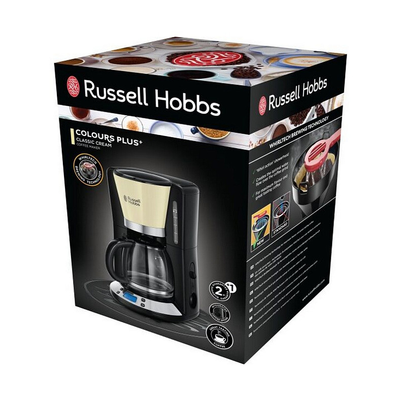 Кавоварка крапельна RUSSELL HOBBS 24033-56 Colours Plus+ Кремовый