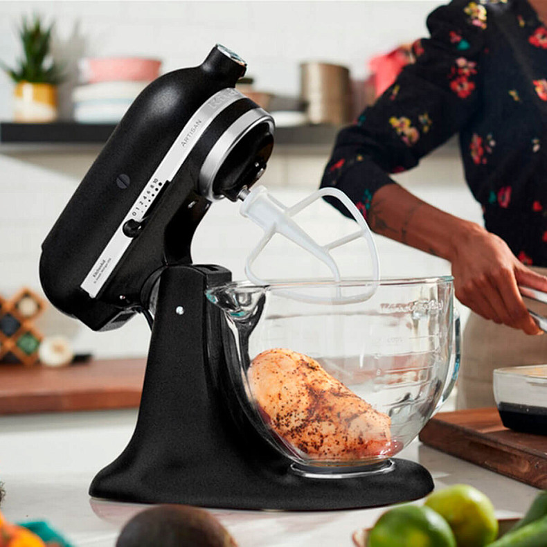 Кухонний комбайн KitchenAid Artisan 4,8 л 5KSM185PSEBK з відкидним блоком колір чугун