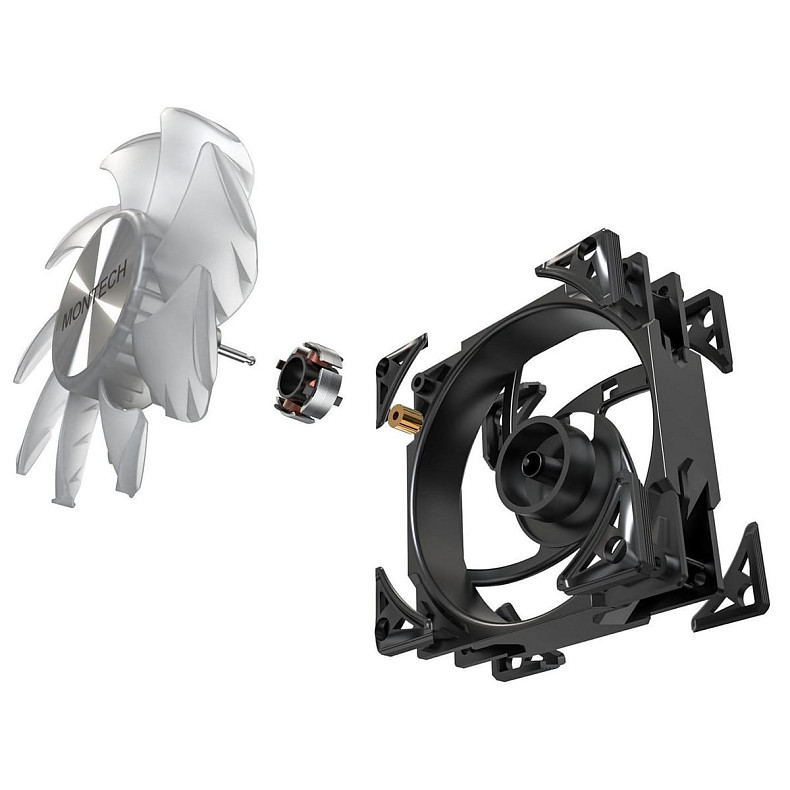 Вентилятор Montech 120MM METAL PRO 12 ARGB PWM BLACK