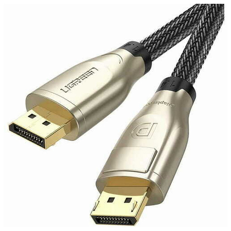 Кабель DisplayPort M - M 3.0 м, V1.4 8K Zinc Alloy Shell DP112 чорний UGREEN