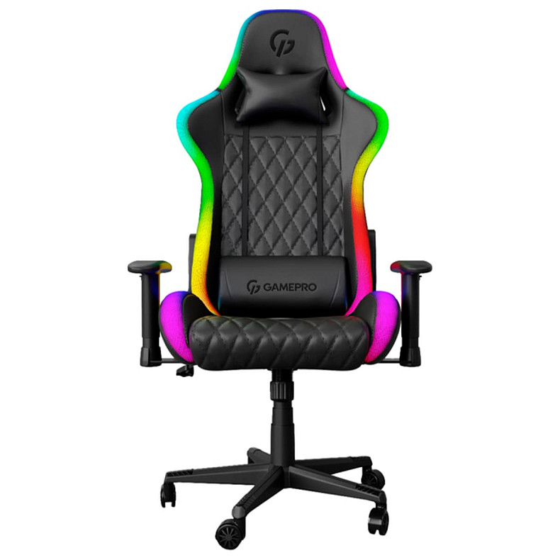 Кресло для геймеров GamePro Hero RGB (GC-700-Black)