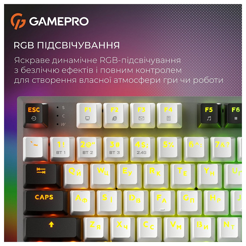 Клавиатура GamePro Genesis Joker Pro MK124G Pro Gray