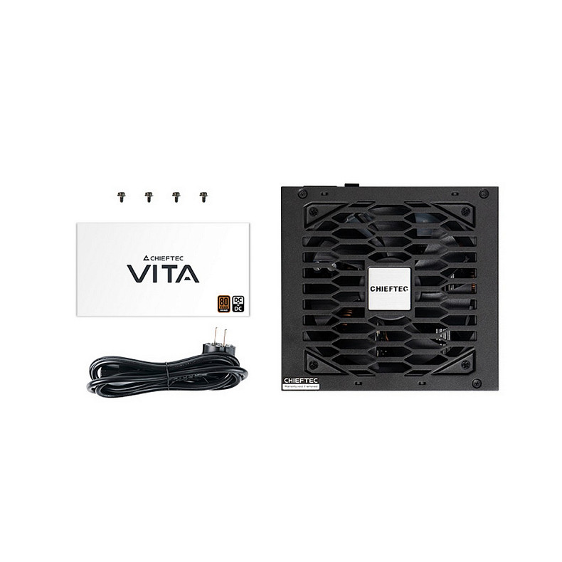 Блок живлення CHIEFTEC Vita (750W), >85%, 80+ Bronze, 120мм, 1xMB 24pin(20+4), 2xCPU 8pin(4+4), 2xM