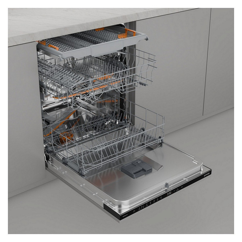 Посудомийна машина Gorenje вбудовувана, 16компл., A++, 60см, AquaStop, автоматичне відчинення, сенсо