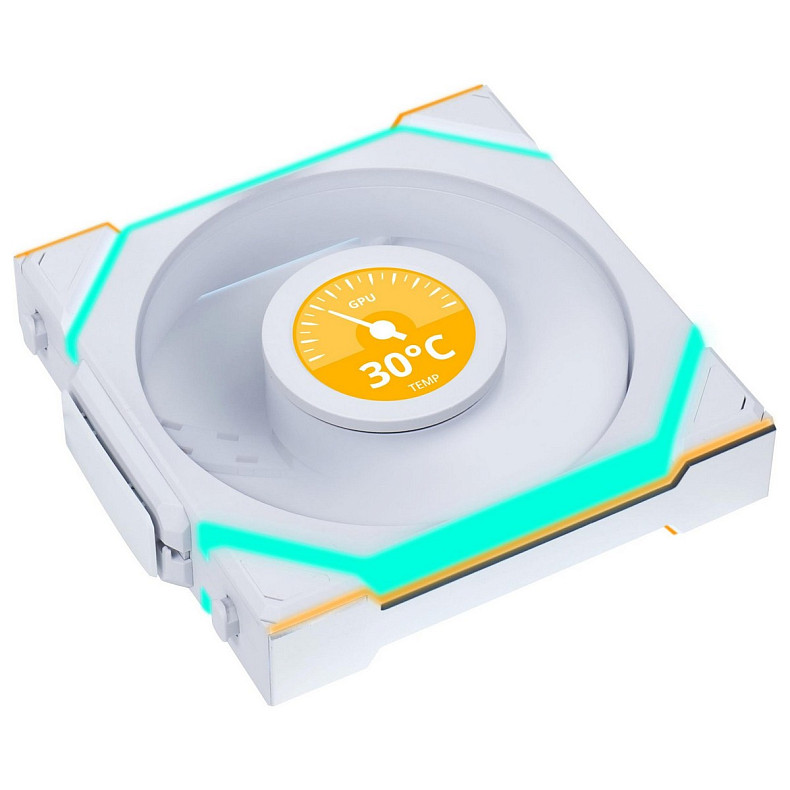 Вентилятор Lian Li Uni Fan SL Wireless LCD 120-3 Reverse White (G99.12RSLLCD1W3W.00)
