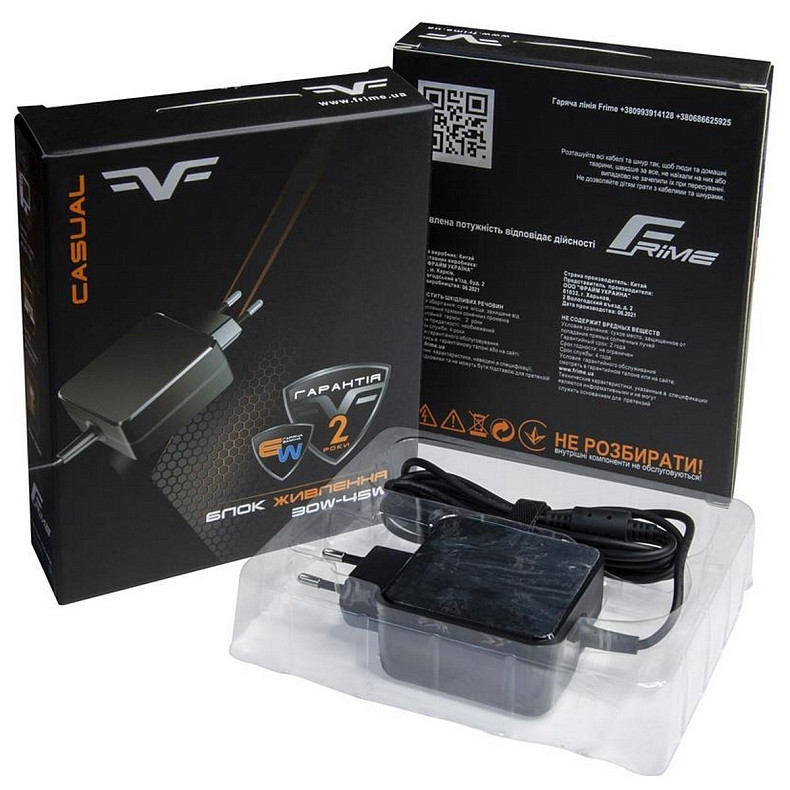 Блок питания Frime для ноутбука Dell 19.5V 2.31A 45W 4.5x3.0мм (FWM19.5V2.31A45W_DE4530)