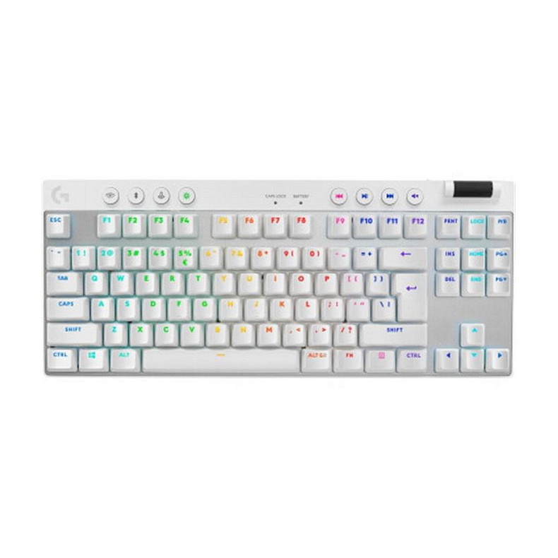 Клавиатура Logitech G PRO X TKL Lightspeed White Tactile (920-012148)