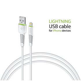 Кабель Intaleo CBFLEXL0 USB-Lightning 0.2м White (1283126487439)