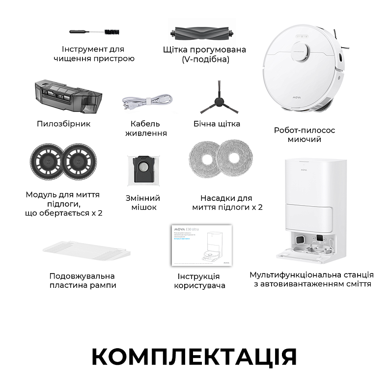 Робот пылесос MOVA E30 Ultra