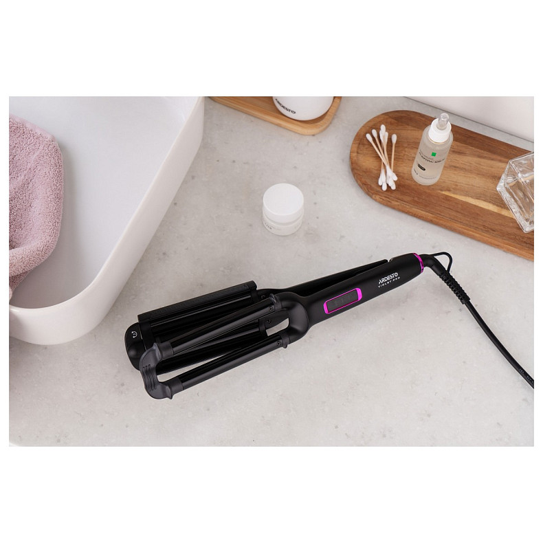 Плойка для створення локонів Ardesto Violet Pro, 90Вт, 170-210C, кераміка, чорний