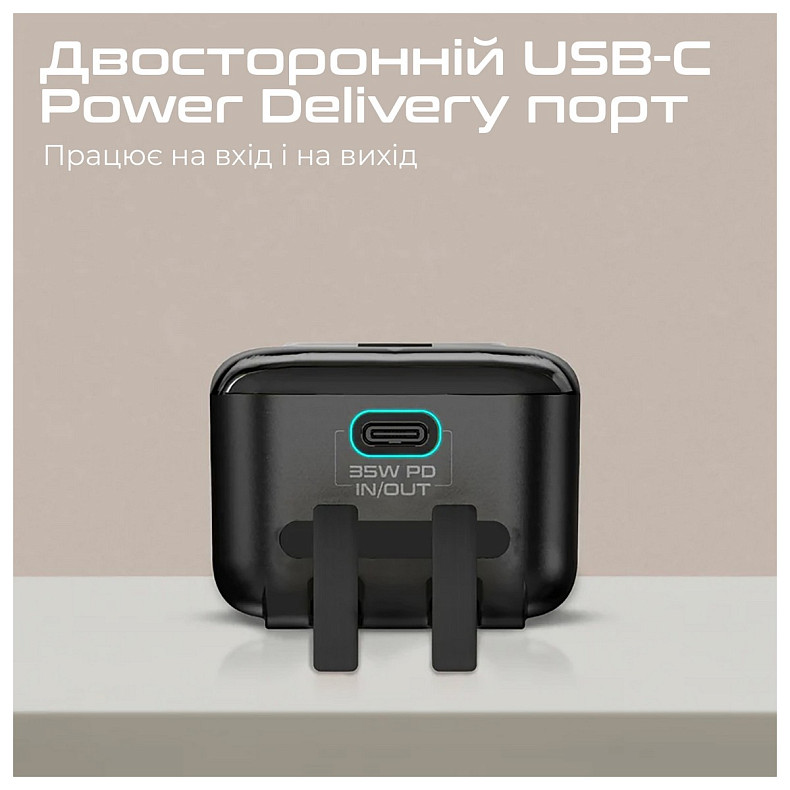 Универсальная мобильная батарея Promate Mavrix 10000mAh 35W Black (mavrix.black)