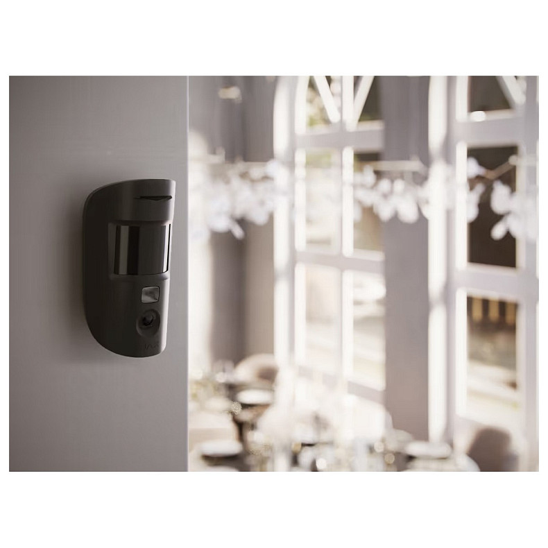 Датчик руху з фотокамерою для верифікації тривог Ajax MotionCam Black