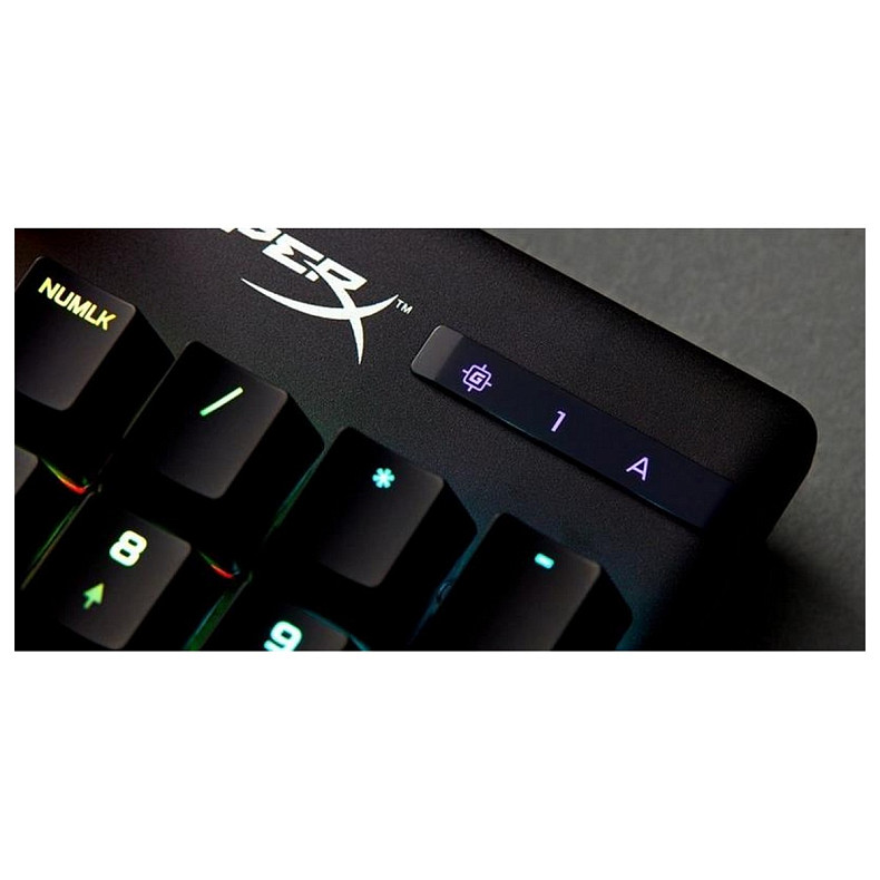 Клавіатура HyperX Alloy Origins Aqua RGB PBT ENG/RU Black (639N5AA) USB