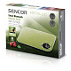Весы Sencor кухонные, 5кг, подключение к смартфону, AAAx2, пластик, зеленый