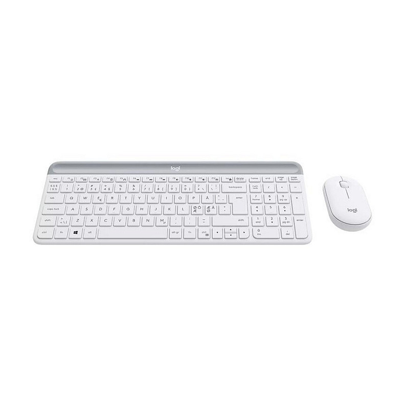 Комплект (клавиатура, мышь) беспроводной Logitech MK470 White USB (920-009205)