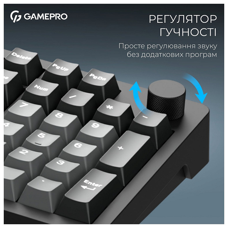 Клавиатура GamePro Asgard Drakkar Keychron Super Red Switch Black (MK305BK)