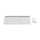 Комплект (клавіатура, мишка) бездротової Logitech MK470 White USB (920-009205)