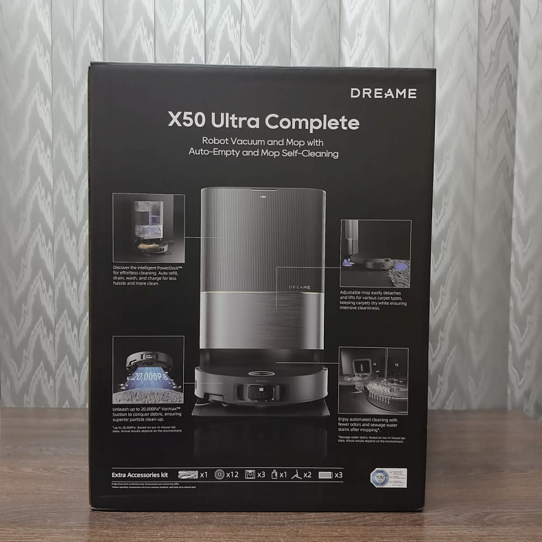 Робот-пилосос миючий Dreame X50 Ultra Complete Black - Уцінка