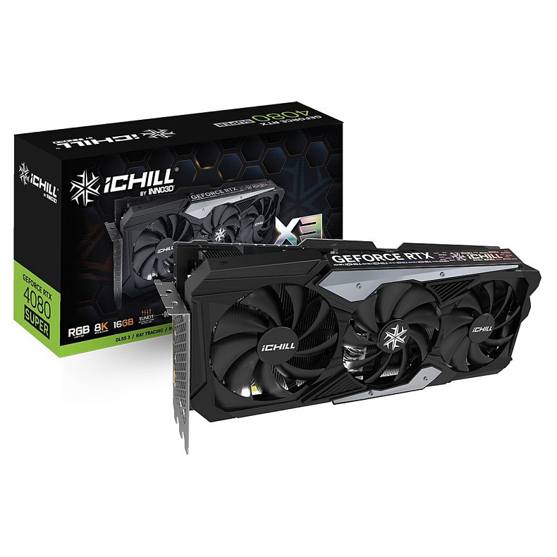 Відеокарта INNO3D GeForce RTX 4080 Super 16GB GDDR6X iChill X3