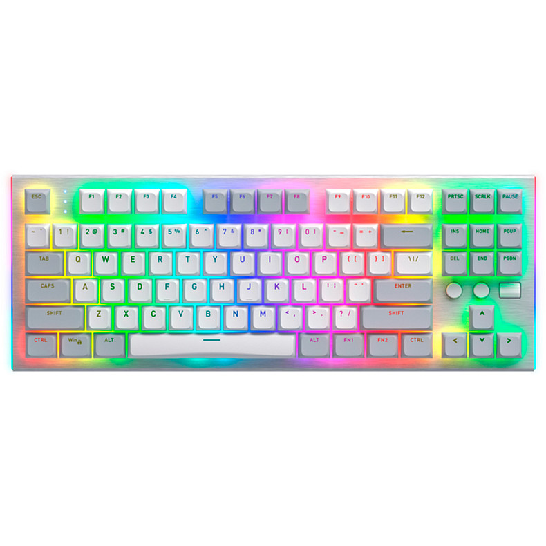 Клавіатура HATOR Gravity TKL orange (HTK561) white, US Layout