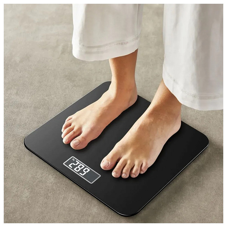 Ваги Tefal підлогові Premiss, 160кг, AAAx2 в комплекті, скло, чорний