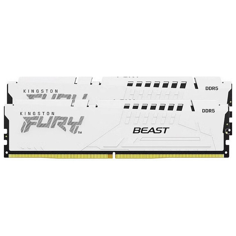 ОЗУ Kingston Fury Beast DDR5 2x16GB 6000MHz White (KF560C30BWK2-32)