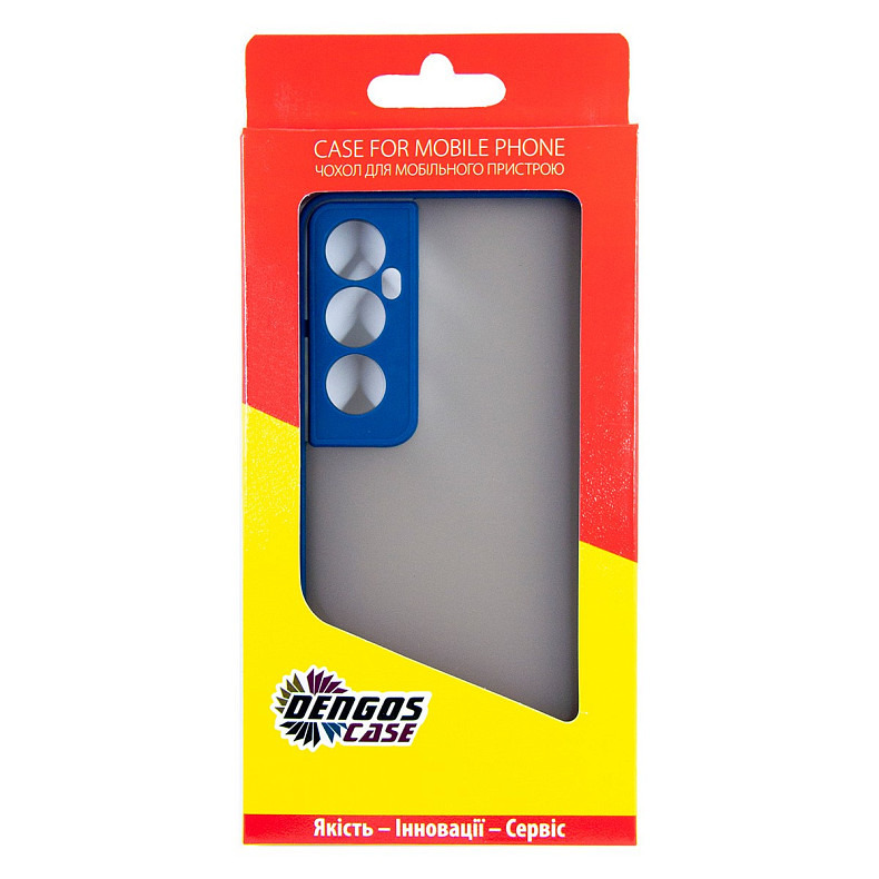 Чeхол-накладка Dengos для Realme C65 Blue (DG-KM-94) + защитное стекло