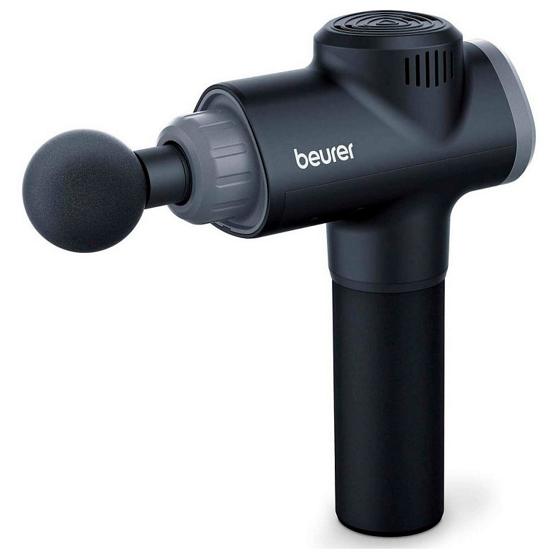 Масажер Beurer для тіла, літій-іонний акум., фасціальний, 6 насадок, чорний