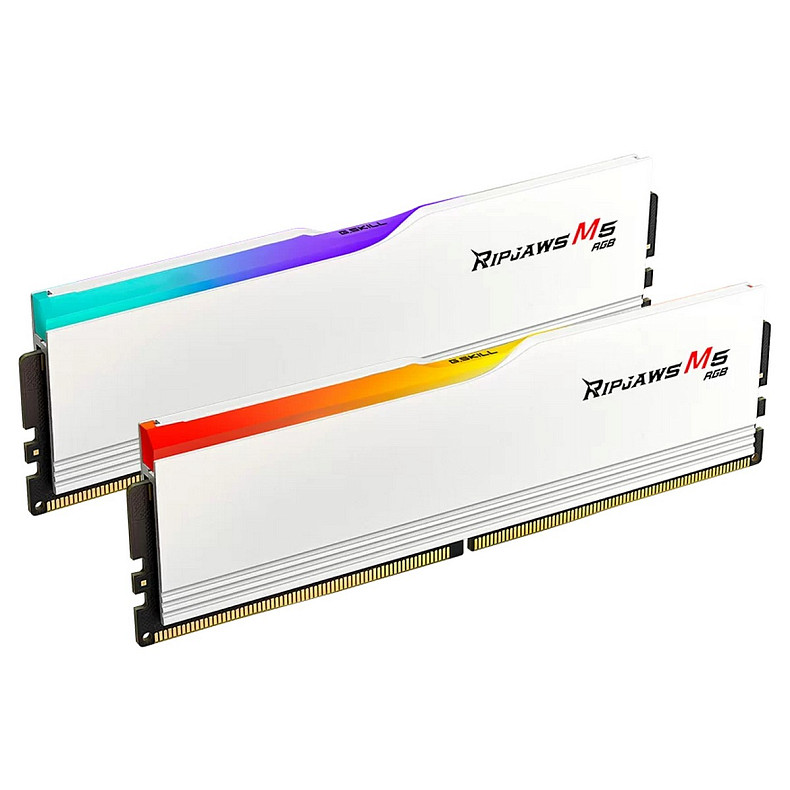 ОЗУ G.Skill Ripjaws M5 RGB DDR5 2x32GB 6000MHz White (F5-6000J3040G32GX2-RM5RW)