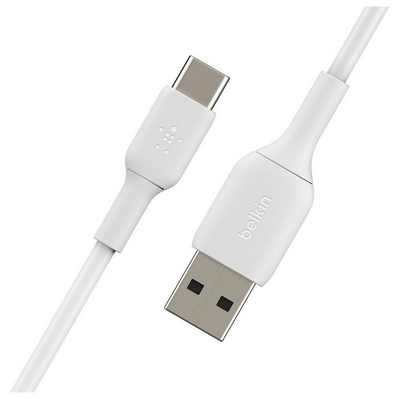 Кабель Belkin USB-A – USB-С, PVC, 1м White