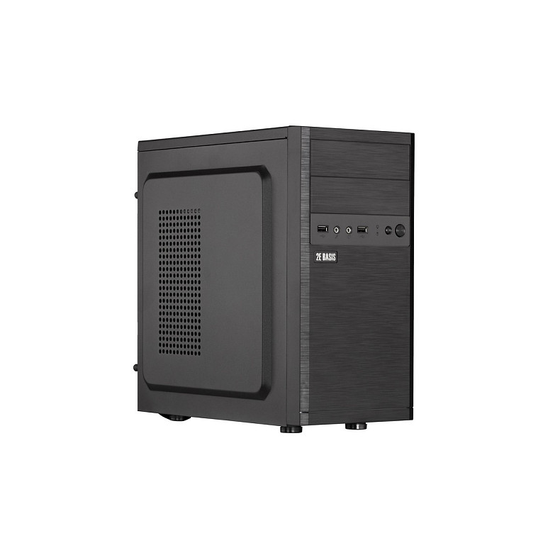 Корпус 2E Basis RD863-400, с БП 2E ATX400, 2xUSB2.0, Perforated Side, mATX, черный