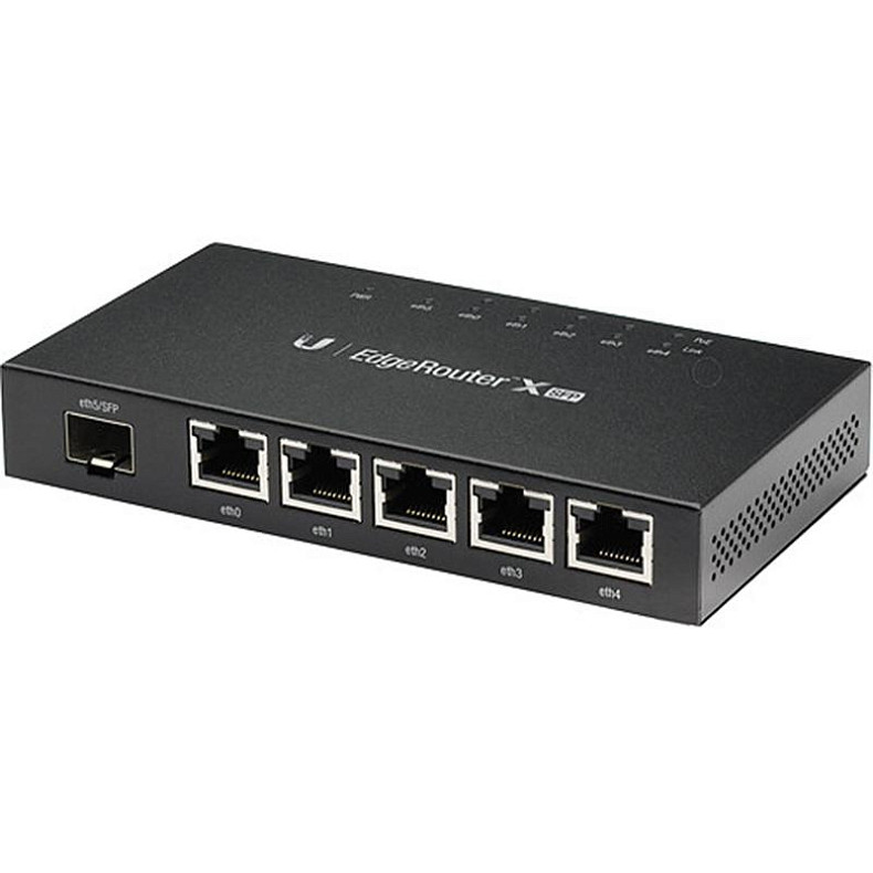 Роутер (маршрутiзатор) Маршрутизатор Ubiquiti EdgeRouter X SFP (ER-X-SFP)(Dual-Core 880/256MB, 5xLAN, 1xSFP, PoE Out)